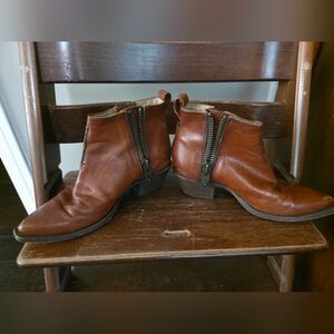 Women's Frye Brown Leather Ankle Boots